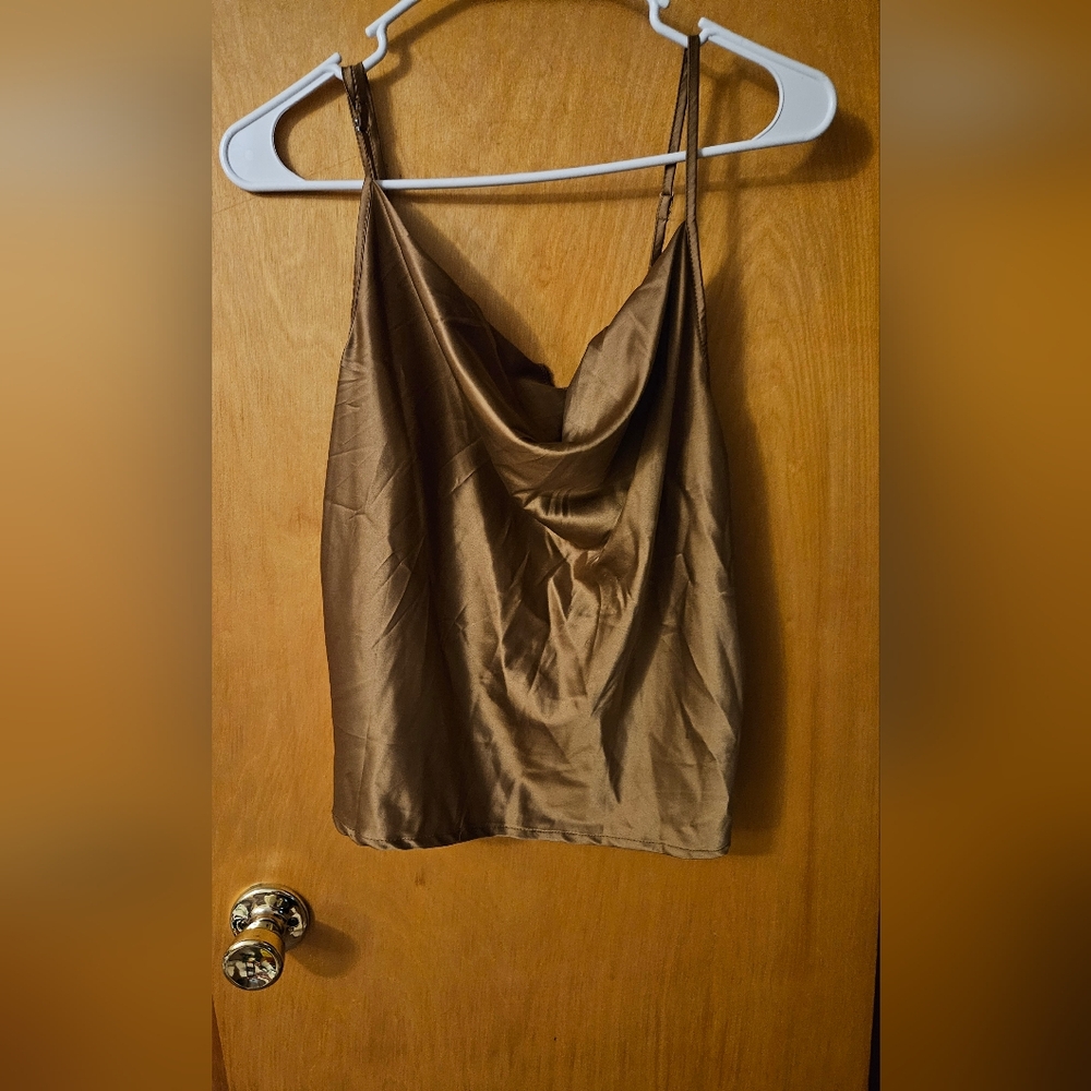 Brow Silk Tank Top
